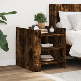 Engineered wood smoked oak bedside table 45x50x50 cm by , Nightstands - Ref: Foro24-848294, Price: 64,99 €, Discount: %