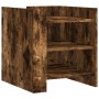 Mesita de noche madera de ingeniería roble ahumado 45x50x50 cm de , Mesitas de noche - Ref: Foro24-848294, Precio: 65,40 €, D...