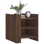 Mesita de noche madera de ingeniería roble marrón 45x50x50 cm de , Mesitas de noche - Ref: Foro24-848296, Precio: 67,11 €, De...