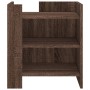 Mesita de noche madera de ingeniería roble marrón 45x50x50 cm de , Mesitas de noche - Ref: Foro24-848296, Precio: 67,11 €, De...