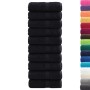 Towels 10 units 100% cotton black 30x30 cm 600 gsm by , Towels - Ref: Foro24-137421, Price: 25,65 €, Discount: %