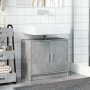 Armario de lavabo madera ingeniería gris hormigón 63x29x55 cm de , Muebles de baño - Ref: Foro24-848097, Precio: 59,41 €, Des...