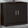 Engineered wood vanity cabinet in black, 63x29x55 cm by , Bathroom furniture - Ref: Foro24-848095, Price: 61,07 €, Discount: %