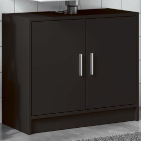 Engineered wood vanity cabinet in black, 63x29x55 cm by , Bathroom furniture - Ref: Foro24-848095, Price: 61,13 €, Discount: %