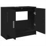 Engineered wood vanity cabinet in black, 63x29x55 cm by , Bathroom furniture - Ref: Foro24-848095, Price: 61,07 €, Discount: %