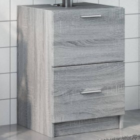 Armario de lavabo madera de ingeniería gris Sonoma 40x37x59 cm de , Muebles de baño - Ref: Foro24-848106, Precio: 72,99 €, De...