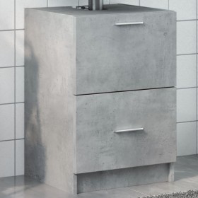 Armario de lavabo madera ingeniería gris hormigón 40x37x59 cm de , Muebles de baño - Ref: Foro24-848104, Precio: 70,99 €, Des...