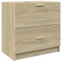 Engineered wood bathroom cabinet in Sonoma oak, 59x37x59 cm. by , Bathroom furniture - Ref: Foro24-848110, Price: 85,99 €, Di...