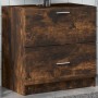 Armario de lavabo madera ingeniería roble ahumado 59x37x59 cm de , Muebles de baño - Ref: Foro24-848112, Precio: 85,66 €, Des...