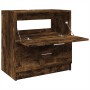 Engineered wood smoked oak sink cabinet 59x37x59 cm by , Bathroom furniture - Ref: Foro24-848112, Price: 85,66 €, Discount: %