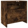 Engineered wood smoked oak sink cabinet 59x37x59 cm by , Bathroom furniture - Ref: Foro24-848112, Price: 85,66 €, Discount: %