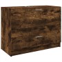 Armario de lavabo madera ingeniería roble ahumado 78x37x59 cm de , Muebles de baño - Ref: Foro24-848119, Precio: 100,58 €, De...