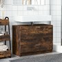 Armario de lavabo madera ingeniería roble ahumado 78x37x59 cm de , Muebles de baño - Ref: Foro24-848119, Precio: 100,58 €, De...