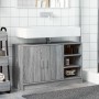 Engineered wood gray Sonoma sink cabinet 90x29x55 cm by , Bathroom furniture - Ref: Foro24-848127, Price: 79,99 €, Discount: %