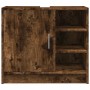 Engineered smoked oak wood bathroom cabinet 63x29x55 cm by , Bathroom furniture - Ref: Foro24-848133, Price: 60,67 €, Discoun...