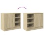 Armario de lavabo madera de ingeniería roble Sonoma 63x29x55 cm de , Muebles de baño - Ref: Foro24-848131, Precio: 60,67 €, D...