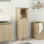 Armario de baño madera contrachapada roble Sonoma 30x30x100 cm de , Tocadores de baño - Ref: Foro24-849659, Precio: 56,81 €, ...