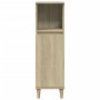 Bathroom cabinet in oak Sonoma plywood, 30x30x100 cm. by , bathroom vanities - Ref: Foro24-849659, Price: 56,81 €, Discount: %