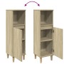 Bathroom cabinet in oak Sonoma plywood, 30x30x100 cm. by , bathroom vanities - Ref: Foro24-849659, Price: 56,81 €, Discount: %