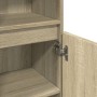 Badezimmerschrank aus Eichenholz-Sonoma-Sperrholz 30x30x100 cm. von , Badezimmerwaschtische - Ref: Foro24-849659, Preis: 56,8...