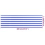 Toldo para balcón HDPE azul y blanco 75x400 cm de vidaXL, Sombrillas - Ref: Foro24-310885, Precio: 14,21 €, Descuento: %