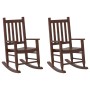 Mecedoras para niños 2 uds madera maciza de álamo marrónes de , Mecedoras - Ref: Foro24-3281595, Precio: 107,63 €, Descuento: %