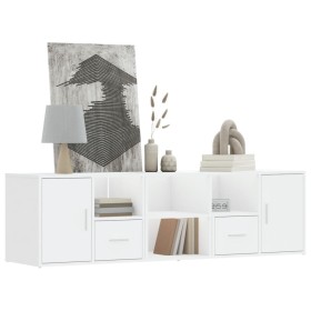 Engineered wood white corner furniture 160x40x45 cm by , Closets and storage - Ref: Foro24-3307819, Price: 161,99 €, Discount: %