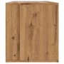 Engineered oak wood corner furniture, Artisian style, 160x40x45 cm by , Closets and storage - Ref: Foro24-3307827, Price: 140...