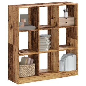 Engineered wood aged color shelf 102x32x108 cm by , Bookcases and shelves - Ref: Foro24-3307844, Price: 106,99 €, Discount: %