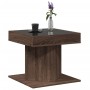 Center table and LED engineered wood in brown oak, 50x50x45 cm by , Coffee table - Ref: Foro24-847566, Price: 112,99 €, Disco...