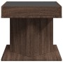 Center table and LED engineered wood in brown oak, 50x50x45 cm by , Coffee table - Ref: Foro24-847566, Price: 112,99 €, Disco...