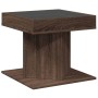 Center table and LED engineered wood in brown oak, 50x50x45 cm by , Coffee table - Ref: Foro24-847566, Price: 112,99 €, Disco...