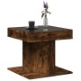 Center table and LED smoked oak engineered wood 50x50x45cm by , Coffee table - Ref: Foro24-847564, Price: 108,99 €, Discount: %