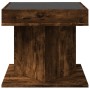 Mesa de centro y LED madera ingeniería roble ahumado 50x50x45cm de , Mesas de centro - Ref: Foro24-847564, Precio: 109,24 €, ...