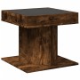 Center table and LED smoked oak engineered wood 50x50x45cm by , Coffee table - Ref: Foro24-847564, Price: 108,99 €, Discount: %