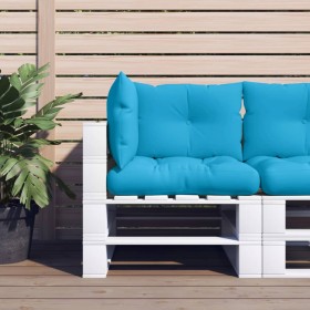 Cushions for pallet sofa, 3 units, blue fabric. by , Cushions for chairs and sofas - Ref: Foro24-360860, Price: 34,99 €, Disc...