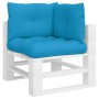 Cushions for pallet sofa, 3 units, blue fabric. by , Cushions for chairs and sofas - Ref: Foro24-360860, Price: 34,42 €, Disc...