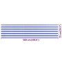 Balcony awning in blue and white HDPE 75x500 cm by vidaXL, Umbrellas - Ref: Foro24-310886, Price: 13,99 €, Discount: %