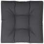 Cojín para sofá de palets de tela negro 70x70x12 cm de , Cojines para sillas y sofás - Ref: Foro24-360476, Precio: 37,58 €, D...