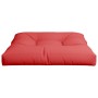 Cojín para sofá de palets de tela rojo 80x80x12 cm de , Cojines para sillas y sofás - Ref: Foro24-360497, Precio: 33,54 €, De...