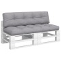 Kissen für Palettensofa, 2 Stück, grauer Stoff. von , Kissen für Stühle und Sofas - Ref: Foro24-360822, Preis: 103,42 €, Raba...