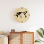 Reloj de pared de madera de ingeniería amarillo y negro Ø30 cm de , Relojes de pared - Ref: Foro24-4008405, Precio: 17,32 €, ...