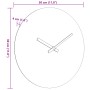 Wanduhr aus gelb-schwarzem Ingenieurholz Ø30 cm von , Wanduhren - Ref: Foro24-4008405, Preis: 17,32 €, Rabatt: %