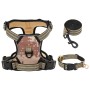 Brown adjustable dog harness with leash and collar. by , Dog products - Ref: Foro24-4013393, Price: 28,99 €, Discount: %