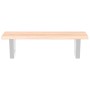 Wall-mounted steel and solid oak wood sink shelf by , bathroom vanities - Ref: Foro24-3302542, Price: 66,83 €, Discount: %