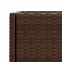 Planter boxes with shelf 2 units synthetic rattan brown 90x40x75 cm by , Pots and planters - Ref: Foro24-3210508, Price: 137,...