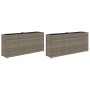 Planters with 2 rattan PE gray pots 90x20x40 cm, set of 2 units. by , Pots and planters - Ref: Foro24-3210515, Price: 117,87 ...