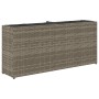 Planters with 2 rattan PE gray pots 90x20x40 cm, set of 2 units. by , Pots and planters - Ref: Foro24-3210515, Price: 117,87 ...