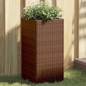 2 brown synthetic rattan planters 30x30x60 cm by , Pots and planters - Ref: Foro24-3210517, Price: 85,99 €, Discount: %