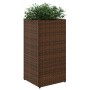 Blumenkästen 2 Stück aus braunem synthetischem Rattan 30x30x60 cm von , Töpfe und Pflanzgefäße - Ref: Foro24-3210517, Preis: ...